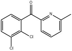 2-(2,3-Dichlorobenzoyl)-6-methylpyridine Structure