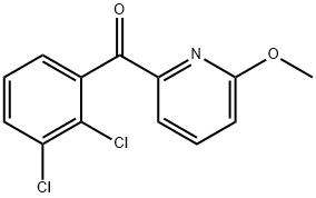 2-(2,3-Dichlorobenzoyl)-6-methoxypyridine Structure