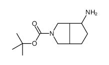 4-氨基六水环戊[c]吡咯-2(1H)-羧酸叔丁酯结构式