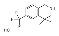 4,4-dimethyl-6-(trifluoromethyl)-1,2,3,4-tetrahydroisoquinoline hydrochloride picture