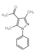 1-(3,5-二甲基-1-苯基-1H-4-吡唑)-1-乙酮结构式