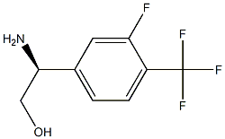 (2S)-2-AMINO-2-[3-FLUORO-4-(TRIFLUOROMETHYL)PHENYL]ETHAN-1-OL结构式