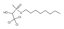 octyl methyl(2,2,2-trichloro-1-hydroxyethyl)phosphinate Structure