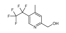 [4-Methyl-5-(pentafluoroethyl)-2-pyridinyl]methanol Structure