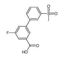 3-fluoro-5-(3-methylsulfonylphenyl)benzoic acid Structure