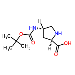 (2R,4S)-4-((叔丁氧基羰基)氨基)吡咯烷-2-羧酸图片