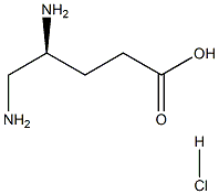 (S)-4,5-diaminopentanoic acid hydrochloride结构式