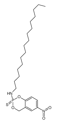 N-Hexadecyl-6-nitro-4H-1,3,2-benzodioxaphosphorin-2-amine 2-sulfide structure