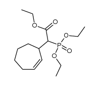 ethyl 2-(diethoxyphosphoryl)-2-(cyclohept-2'-enyl)acetate Structure