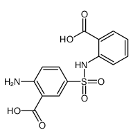 2-amino-5-[[(2-carboxyphenyl)amino]sulphonyl]benzoic acid结构式