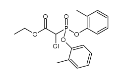 ethyl 2-(bis(o-tolyloxy)phosphoryl)-2-chloroacetate Structure