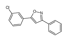 5-(3-chlorophenyl)-3-phenyl-1,2-oxazole Structure