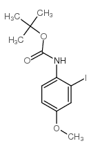 tert-Butyl 2-iodo-4-methoxyphenylcarbamate Structure