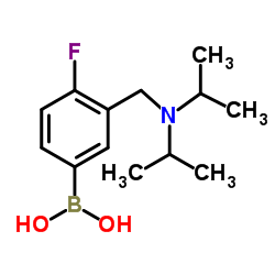 (3-((diisopropylamino)Methyl)-4-fluorophenyl)boronic acid structure