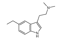 2-(5-ethyl-1H-indol-3-yl)-N,N-dimethylethanamine结构式