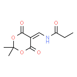 N-[(2,2-DIMETHYL-4,6-DIOXO-1,3-DIOXAN-5-YLIDEN)METHYL]PROPANAMIDE structure