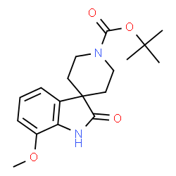 tert-Butyl 7-methoxy-2-oxo-1H-spiro[indole-3,4'-piperidine]-1'-carboxylate Structure