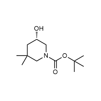 Tert-butyl (S)-5-hydroxy-3,3-dimethylpiperidine-1-carboxylate structure