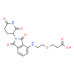 Pomalidomide-PEG1-C2-COOH Structure