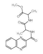 Alanine,N-[N-(2-quinoxalinylcarbonyl)-L-alanyl]-, methyl ester, L- (8CI) picture