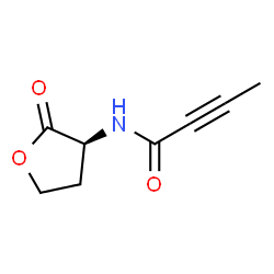 2-Butynamide,N-[(3S)-tetrahydro-2-oxo-3-furanyl]-(9CI) structure