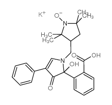 5-(2-羰基苯基)-5-羟基-1-((2,2,5,5-四甲基-1-氧吡咯烷-3-基)-甲基)-3-苯基-2-吡咯烷-4-酮钾结构式