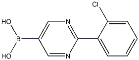 (2-(2-chlorophenyl)pyrimidin-5-yl)boronic acid结构式