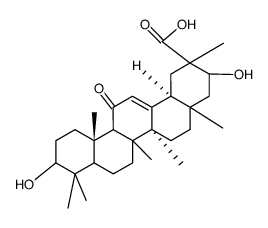 Glabrin-saeure Structure