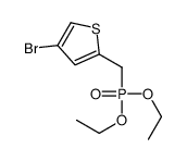 4-bromo-2-(diethoxyphosphorylmethyl)thiophene Structure