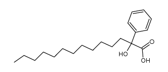 2-hydroxy-2-phenyltetradecanoic acid Structure