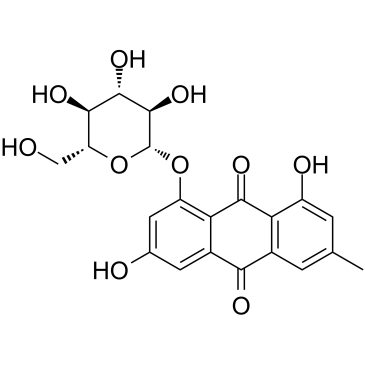 Emodin-8-beta-D-glucoside structure