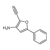 3-amino-5-phenylfuran-2-carbonitrile structure