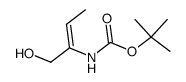 Carbamic acid, [(1Z)-1-(hydroxymethyl)-1-propenyl]-, 1,1-dimethylethyl ester结构式