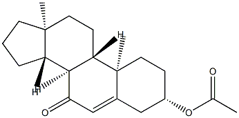 3β-Acetoxyandrosta-5-ene-7-one Structure