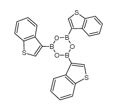 2,4,6-三(苯并[b]噻吩-3-基)-1,3,5,2,4,6-三氧杂三硼烷结构式