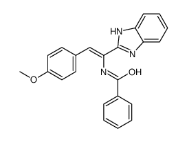 N-[1-(1H-benzimidazol-2-yl)-2-(4-methoxyphenyl)ethenyl]benzamide Structure