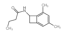 N-(3,5-Dimethylbicyclo(4.2.0)octa-1,3,5-trien-7-yl)butanamide结构式