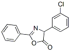 5(4H)-Oxazolone,4-(3-chlorophenyl)-2-phenyl-结构式