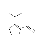 1-Cyclopentene-1-carboxaldehyde, 2-(1-methyl-2-propenyl)- (9CI)结构式