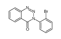 3-(2-bromophenyl)-1,2,3-benzotriazin-4-one Structure