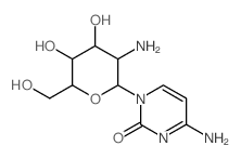 2(1H)-Pyrimidinone,4-amino-1-(2-amino-2-deoxy-b-D-galactopyranosyl)- Structure