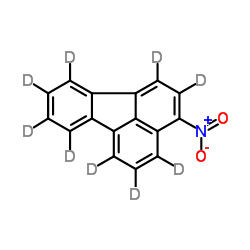 3-Nitro(2H9)fluoranthene结构式