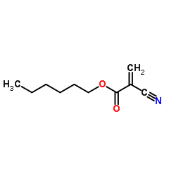 Hexyl 2-cyanoacrylate Structure