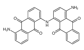 1-amino-4-[(5-amino-9,10-dioxoanthracen-1-yl)amino]anthracene-9,10-dione Structure