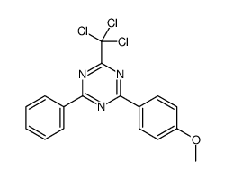 2-(4-methoxyphenyl)-4-phenyl-6-(trichloromethyl)-1,3,5-triazine Structure