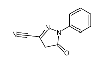 5-oxo-1-phenyl-4H-pyrazole-3-carbonitrile Structure