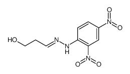 N-(2,4-dinitrophenyl)-N'-(3-hydroxypropylidene)-hydrazine Structure