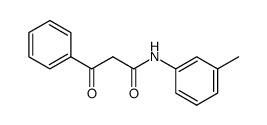 3-oxo-3-phenyl-propionic acid m-toluidide结构式