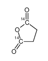 (1,4-14C)succinic anhydride Structure