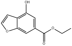 ethyl 4-hydroxybenzofuran-6-carboxylate结构式